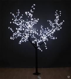 Светодиодное дерево "Сакура" LS 1800 мм-2500 мм 1728 Led (тонкий ствол) SJ-YHS-B006, цвет белый холодный 