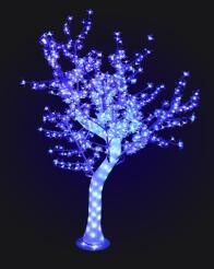 Светодиодное дерево акриловое "Баухиния" LS 1200 мм-1800 мм 768 LED (светящийся ствол) SJ-DJS-A001, цвет розовый