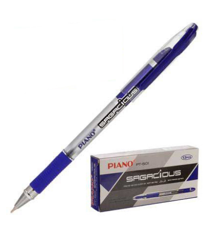 Ручка шариковая синяя, 0,7мм, "PIANO" Sagacious PT-175