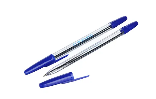 Ручка шариковая ClipStudio синяя, с прозрачным корпусом, 0,7 мм