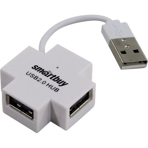 USB-хаб 2.0 на 4 порта Smartbuy SBHA-6900-W (белый) 1