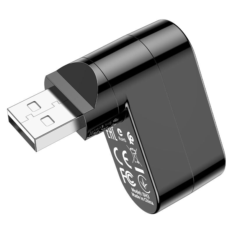 Концентратор USB 2.0 на 3 порта USB Borofone DH3 2