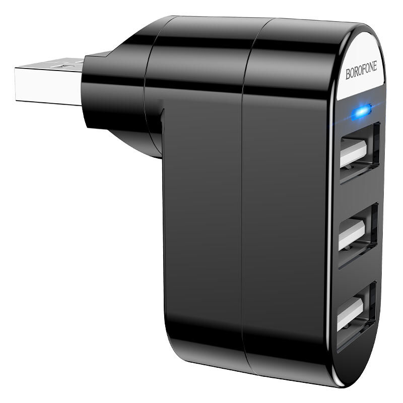 Концентратор USB 2.0 на 3 порта USB Borofone DH3 4