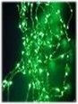 Гирлянда Роса "Конский Хвост" 2.5 м зеленая, 24 В, 700 LED, провод прозрачный Проволока, IP67
