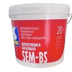 SEMIN SEM-BS Шпатлевка базовая выравнивающая для сухих помещений, 20кг (33шт