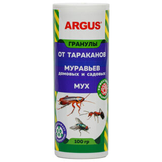 Argus (Аргус) гранулы от тараканов, муравьев, мух (туба), 100 г ARGUS