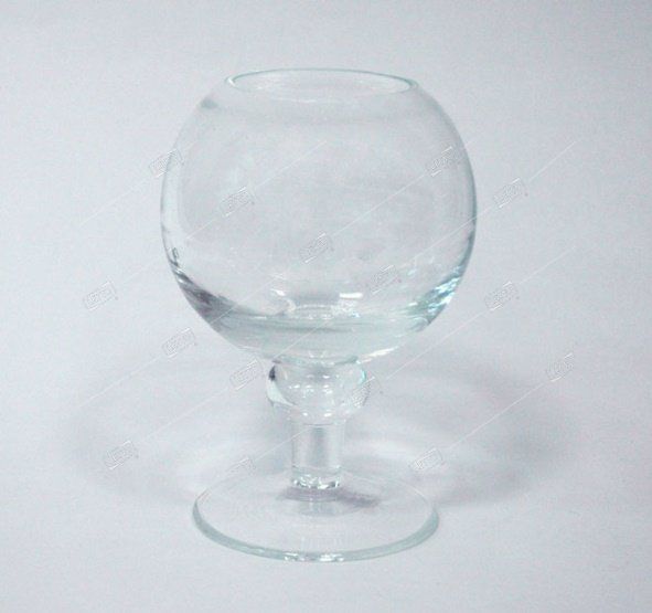 Вазаа-кубок стеклянная Эйс малая, итальянская форма, 9,7*14,2см, 0,34л, EVIS (16) 1827