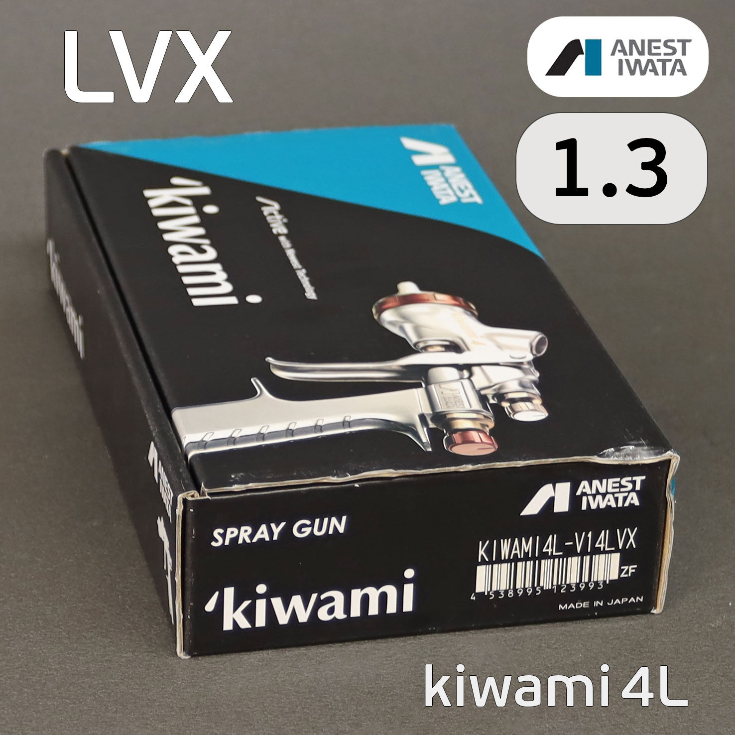 Краскопульт Anest Iwata Kiwami LVX (1.3мм) без бачка (разрезное сопло) NEW LPH-400 4