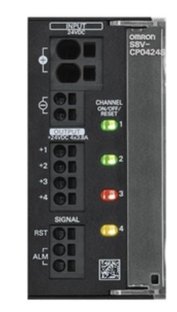 S8V-CP0424S Электронный низковольтный автомат, 4 независимых канала, 3.8 A на канал, 24 VDC