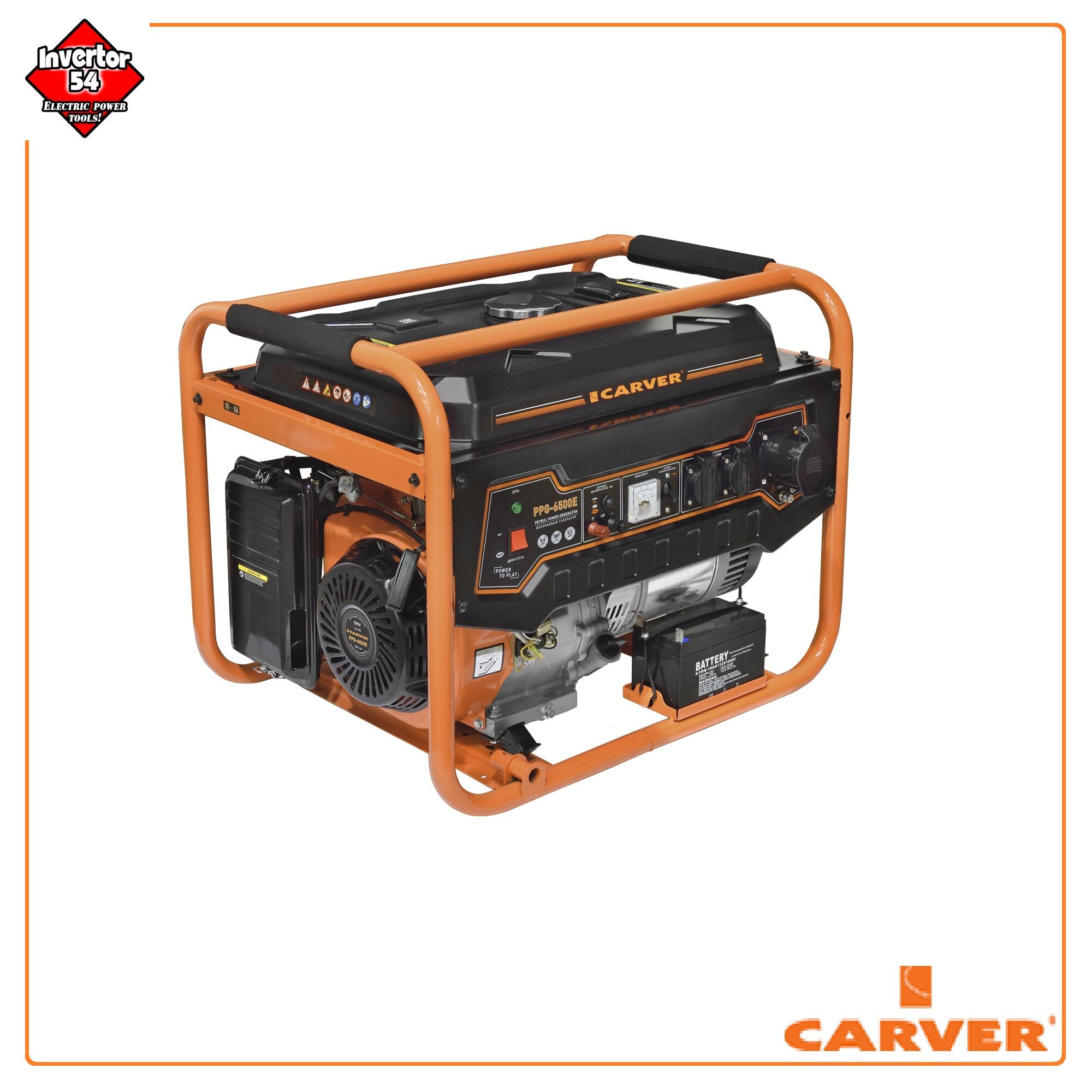 Бензогенератор Carver PPG-6500E