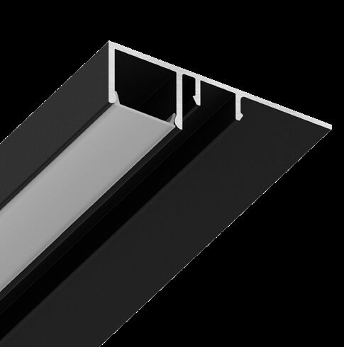 Вставка в конструкционный профиль для формирования вертикальной подсветки MADERNO черный
