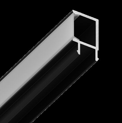 Вставка в конструкционный профиль для формирования горизонтальной подсветки MADERNO черный