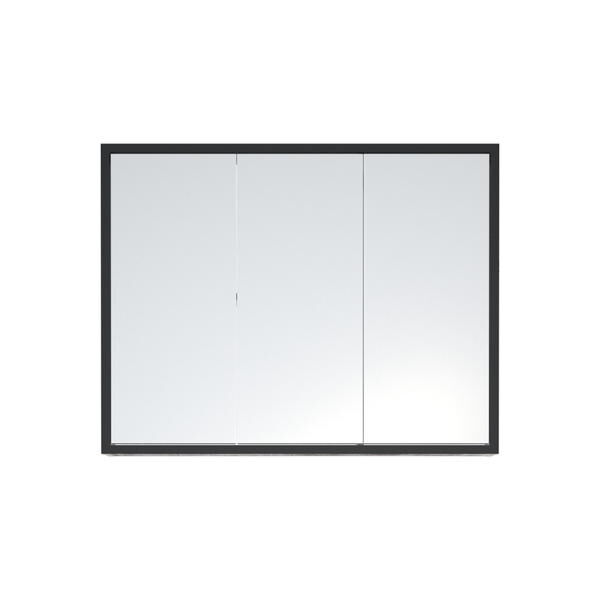 Corozo Зеркало-шкаф Corozo Айрон 90см антик/чёрный SD-00000282