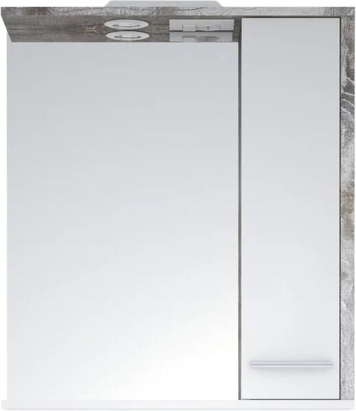 Corozo Зеркало-шкаф с подсветкой Corozo Лорена правый 75см антик SD-00000296