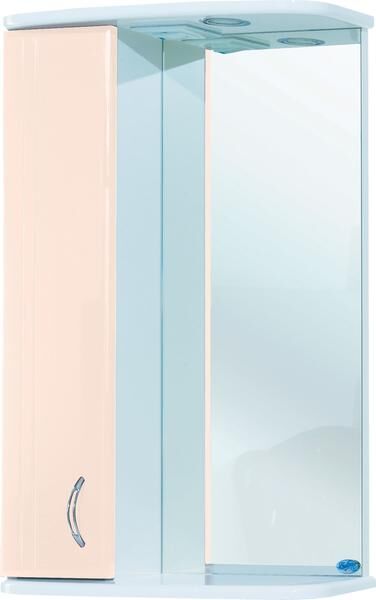 Bellezza Зеркало-шкаф с подсветкой Bellezza Астра 50см левый бежевый 00000001996