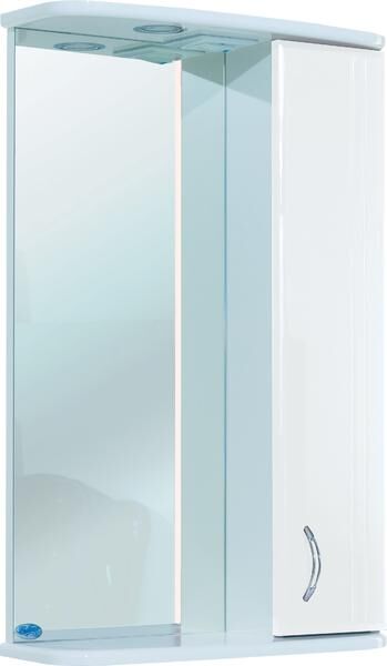 Bellezza Зеркало-шкаф с подсветкой Bellezza Астра 50см правый белый 00000001987