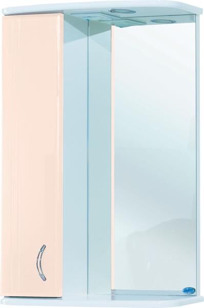 Bellezza Зеркало-шкаф с подсветкой Bellezza Астра 55см левый бежевый 00000001992