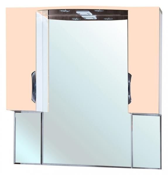 Bellezza Зеркало-шкаф с подсветкой Bellezza Лагуна 105см бежевый 00000001084