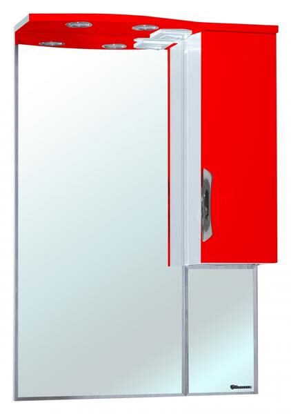 Bellezza Зеркало-шкаф с подсветкой Bellezza Лагуна 65см правый красный 00000001097