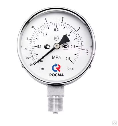 Мановакуумметр коррозионностойкий виброустойчивый ТМВ-521 купить от 4 ...