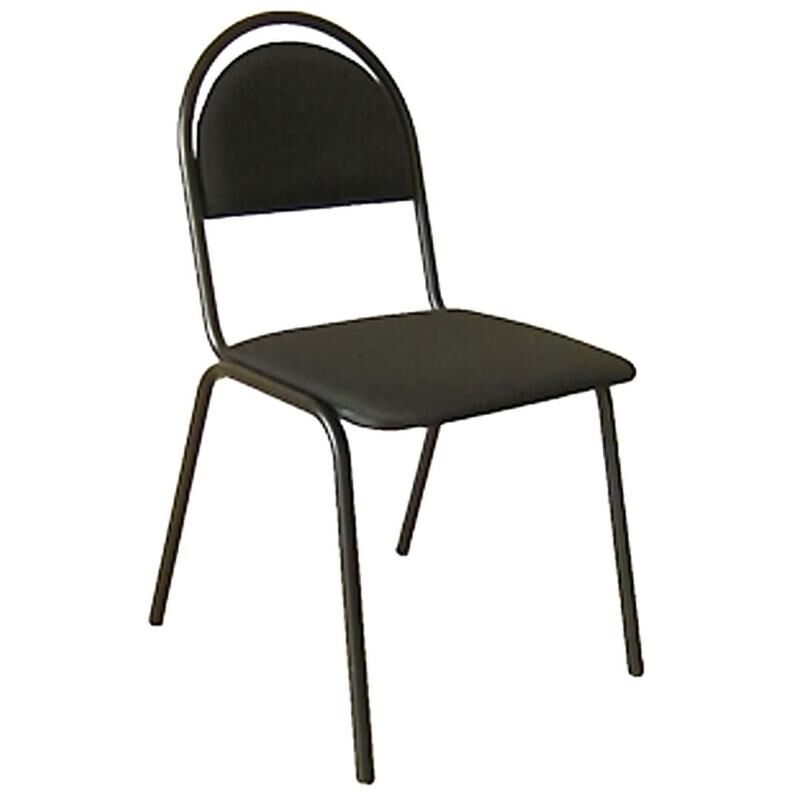 Стул офисный Easy Chair Стандарт черный (искусственная кожа, металл черный) NoName