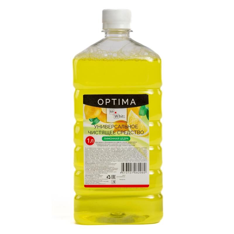 Универсальное чистящее средство Mr.White Optima Лимонная цедра 1 л