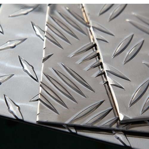 Алюминиевый рифленый лист 0.7 мм Даймонд ГОСТ 21631-76