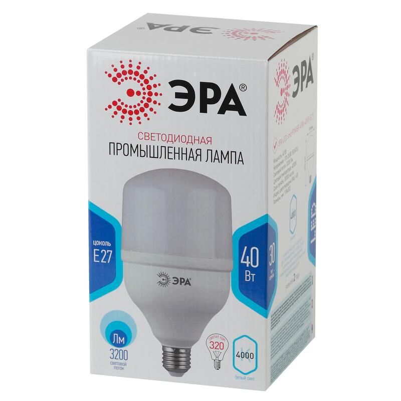 Лампа светодиодная Эра LED POWER T120-40W-4000-E27