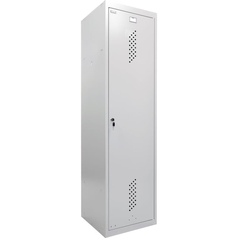 Шкаф для одежды металлический Практик ML 11-50 (серый, 500х500х1830 мм)