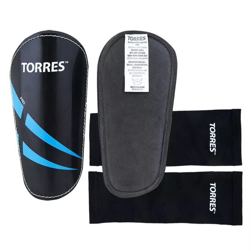 Щитки футбольные Torres Pro размер L (2 штуки в упаковке) NoName