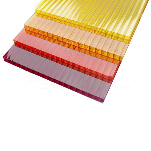 Поликарбонат сотовый лист s= 0,8-32 мм, Раскрой: 2.1х6; 2.1х12; 2.05х3.05..., Цвет: прозрачный; бронза; ультрамарин…