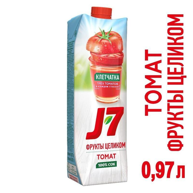 Сок J7 томатный с мякотью 0.97 л