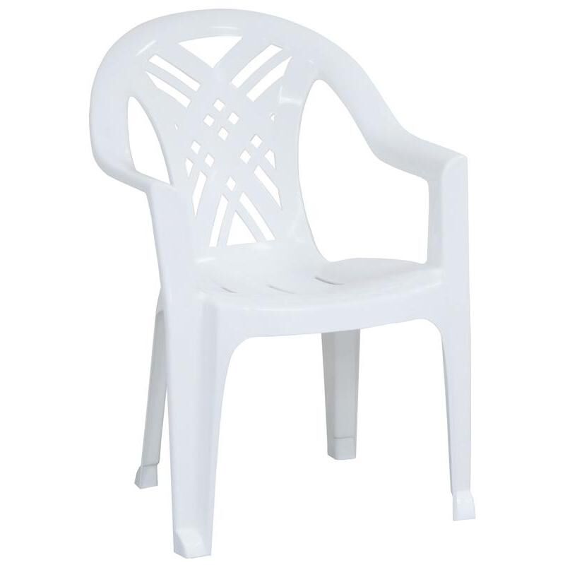 Кресло пластиковое Престиж-2 №6 белое NoName
