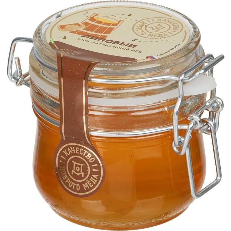 Мед липовый Добрый мед 300 г Добрый мёд