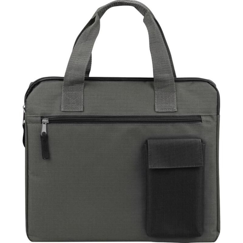 Конференц-сумка для документов Session полиэстер серая/черная (34x2x29.5 см) Oasis