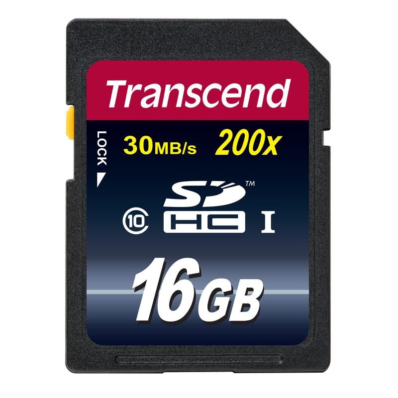 Карта памяти Transcend SDHC 16GB Class 10