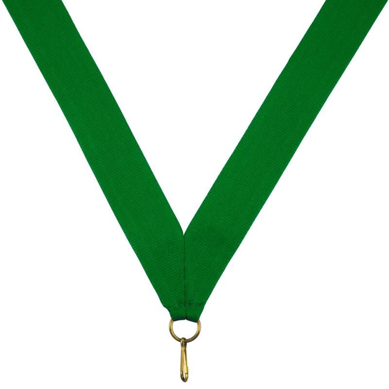 Лента для медалей зеленая (ширина 24 мм) NoName