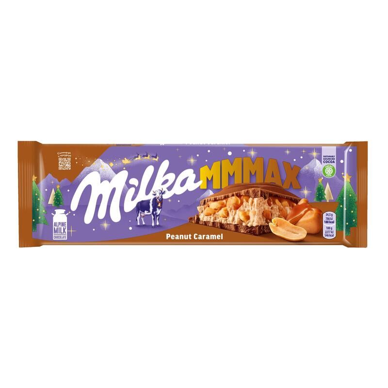 Шоколад Milka молочный с карамельной начинкой/арахисом и воздушным рисом 276 г