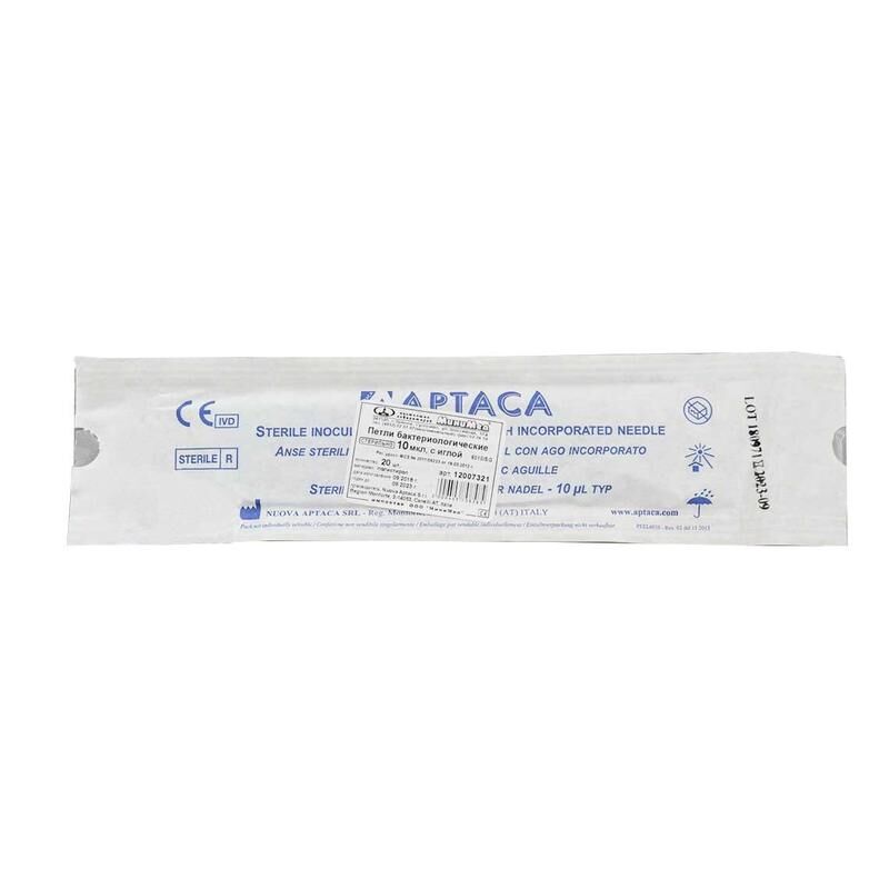 Петля стерильная с иглой 10 мкл (20 штук в упаковке) Aptaca