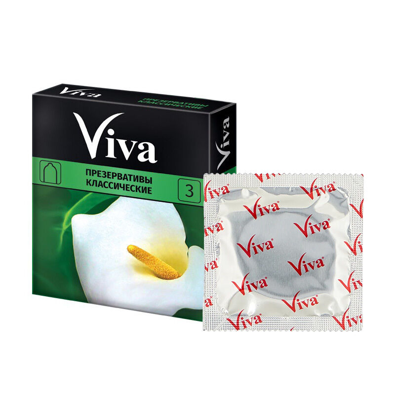 Презервативы Viva классические (3 штуки в упаковке)
