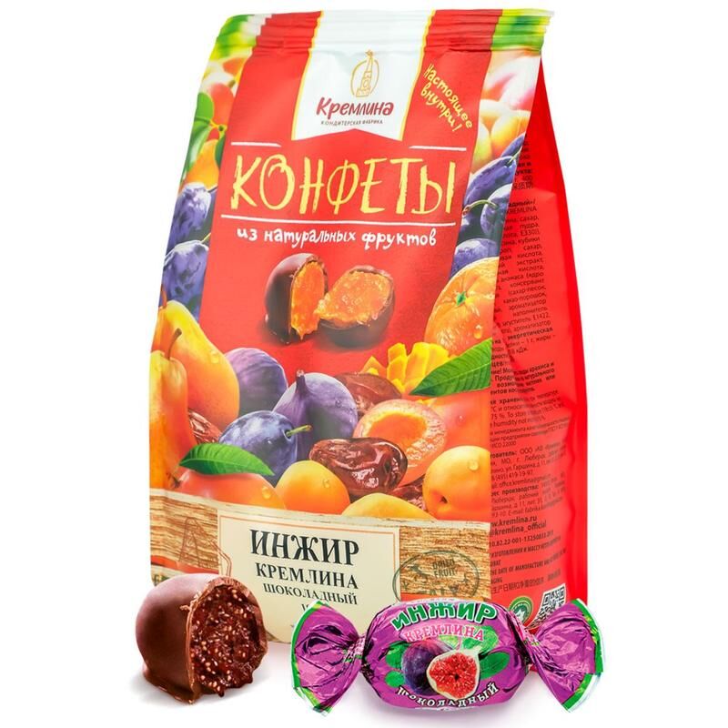 Конфеты шоколадные Кремлина Инжир 190 г