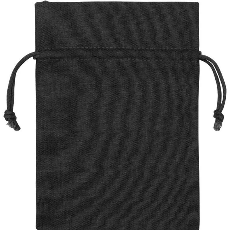 Мешочек подарочный US Basic Лен средний черный (13х18 см) Oasis
