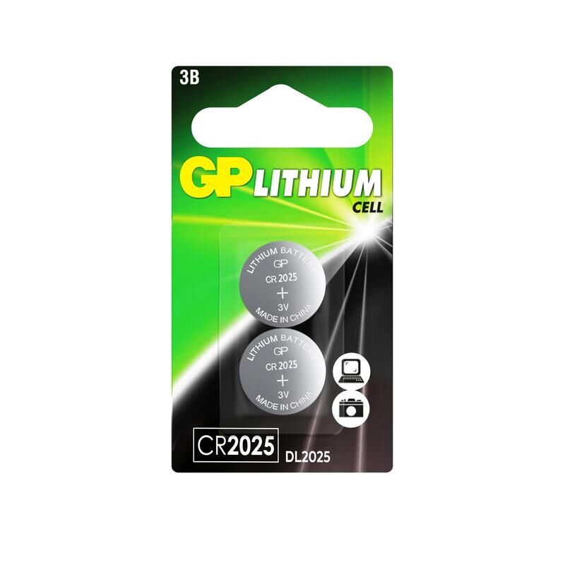 Батарейка CR2025 GP Lithium (2 штуки в упаковке)