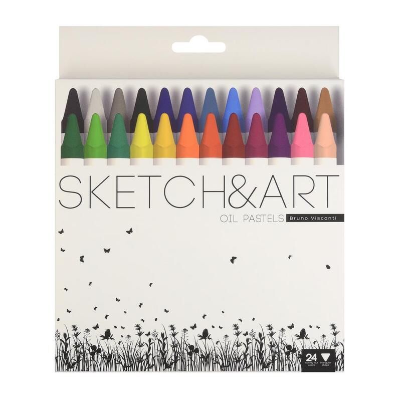 Пастель масляная SKETCH&ART шестигранная 24 цвета Sketch&Art