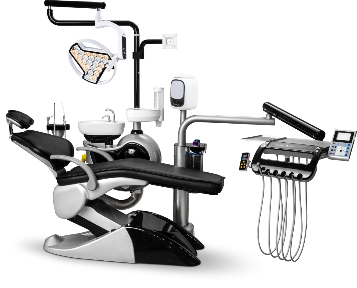 Стоматологическая установка M2+ нижняя подача с 20-диодным светильником