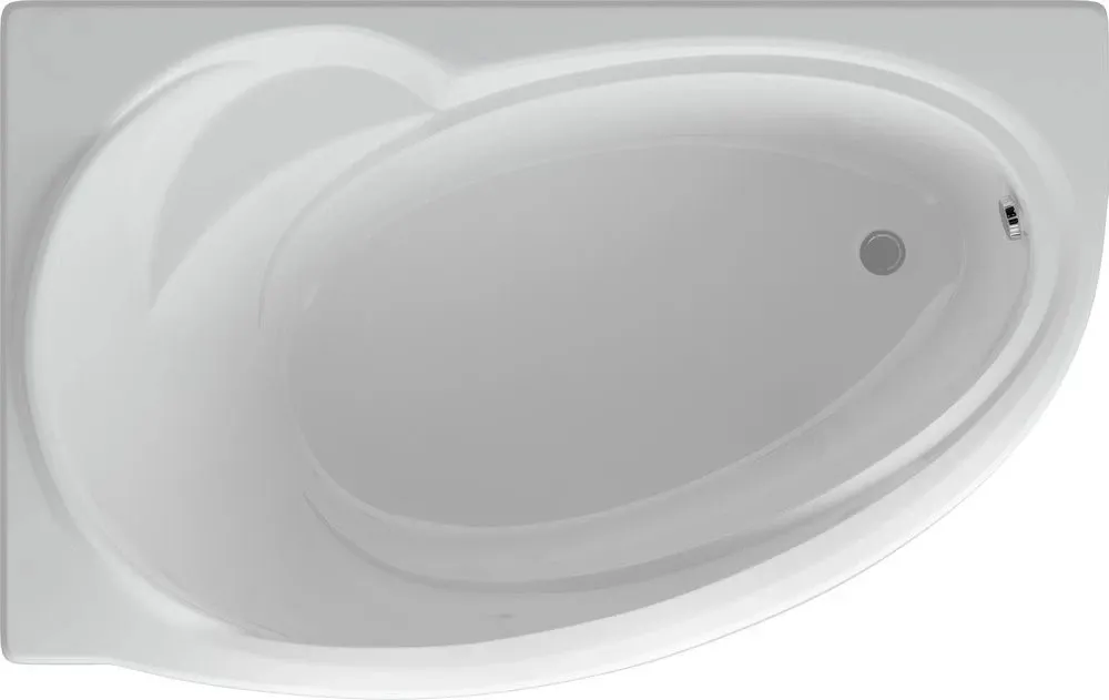 Акриловая ванна Aquatek Бетта 150х95 BET150-0000041 левая/правая, с фронтальным экраном, вклеенный каркас