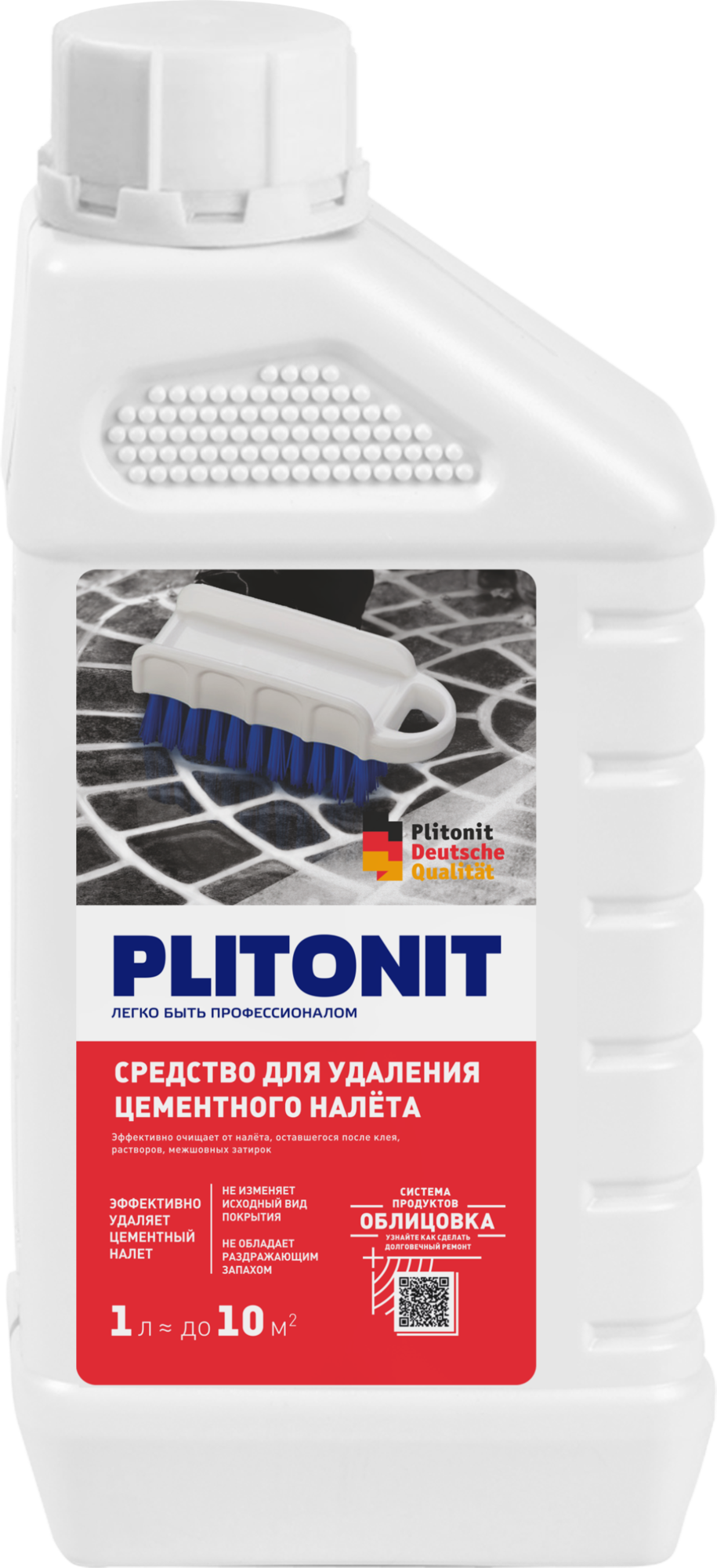 PLITONIT средство для удаления цементного налета, 1 л