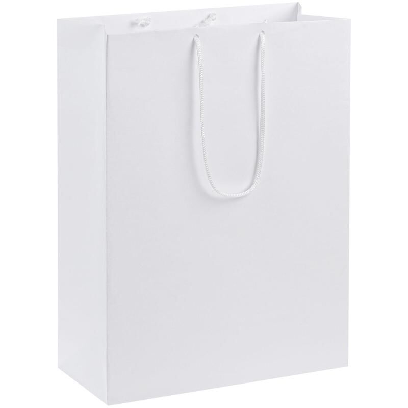 Пакет подарочный бумажный Porta XL белый (40х30х12 см) Проект 111