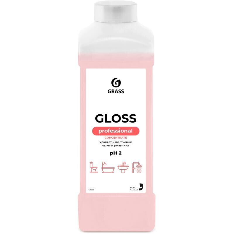 Средство для уборки санитарных помещений Grass Gloss Concentrate 1 л (концентрат)