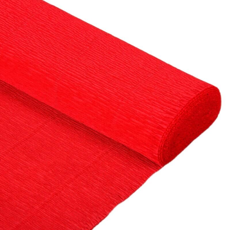 Бумага гофрированная красная в рулоне 50х250 см Cartotecnica Rossi